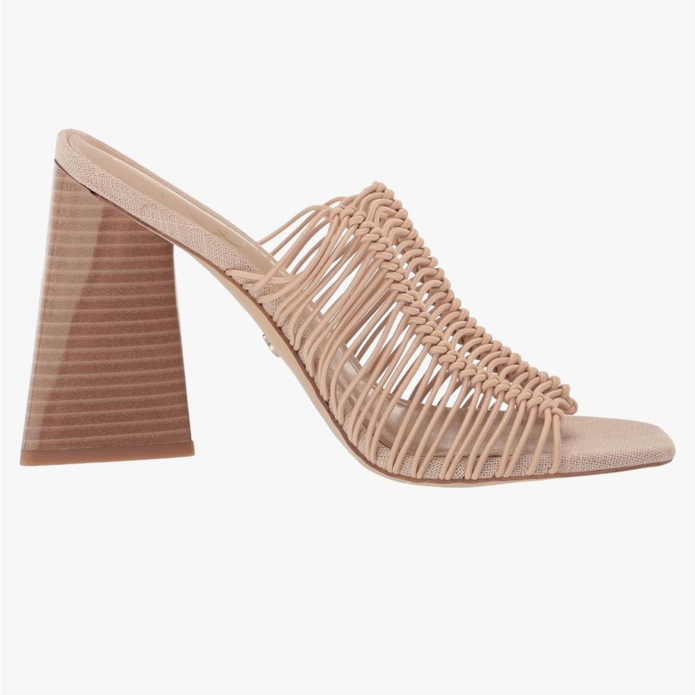 Sam Edelman Tan Laurette Block-Heel Sandals Size 10